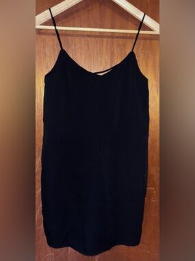 Black Spaghetti Strap Slip Dress